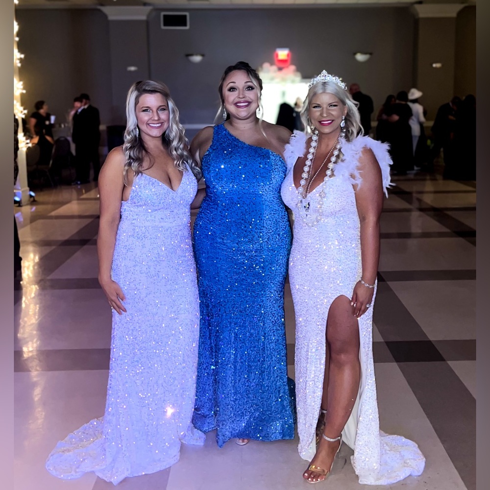 Iridescent Feather Dress